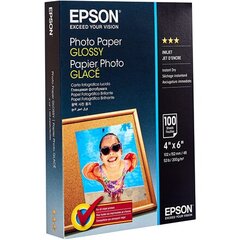 epson valokuvapaperi, c13s042548, valokuvapaperi, kiiltävä, valkoinen, 10x15cm, 4x6", 200 g/m2, 100 kpl, mustesuihkupaperi hinta ja tiedot | Kameratarvikkeet | hobbyhall.fi