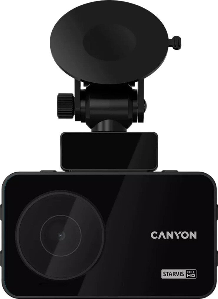 Canyon DVR10GPS, 3.0'' IPS (640x360), FHD 1920x1080@60fps, NTK96675, 2 MP CMOS Sony Starvis IMX307 -kuvakenno, 2 MP kamera, 136° katselukulma, Wi-Fi, GPS, videokameratietokanta, USB Type-C , Superkondensaattori, Pimeänäkö, Liiketunnistin hinta ja tiedot | Kamerat | hobbyhall.fi