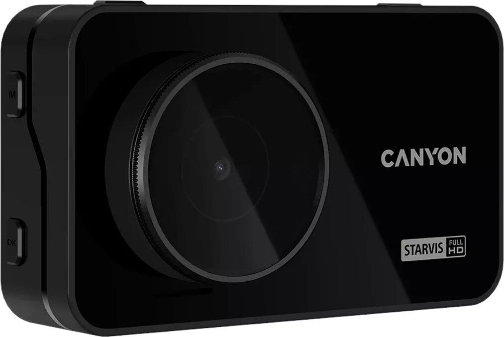 Canyon DVR10GPS, 3.0'' IPS (640x360), FHD 1920x1080@60fps, NTK96675, 2 MP CMOS Sony Starvis IMX307 -kuvakenno, 2 MP kamera, 136° katselukulma, Wi-Fi, GPS, videokameratietokanta, USB Type-C , Superkondensaattori, Pimeänäkö, Liiketunnistin hinta ja tiedot | Kamerat | hobbyhall.fi