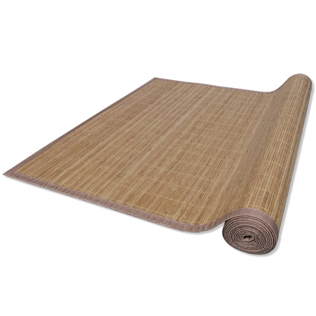 vidaXL Suorakulmainen ruskea bambumatto 150x200 cm hinta ja tiedot | Isot matot | hobbyhall.fi