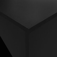 vidaXL Baaripöytä kaapilla musta 115x59x200 cm hinta ja tiedot | Ruokapöydät | hobbyhall.fi