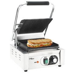 vidaXL Leipägrilli uritettu ruostumaton teräs 1800 W 31x30,5x20 cm hinta ja tiedot | Sähkögrillit | hobbyhall.fi