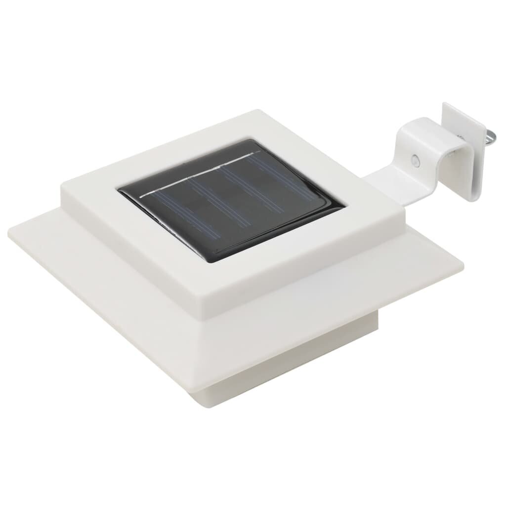 vidaXL Ulkoaurinkokennovalaisin 6 kpl LED neliö 12cm valkoinen hinta ja tiedot | Puutarha- ja ulkovalot | hobbyhall.fi