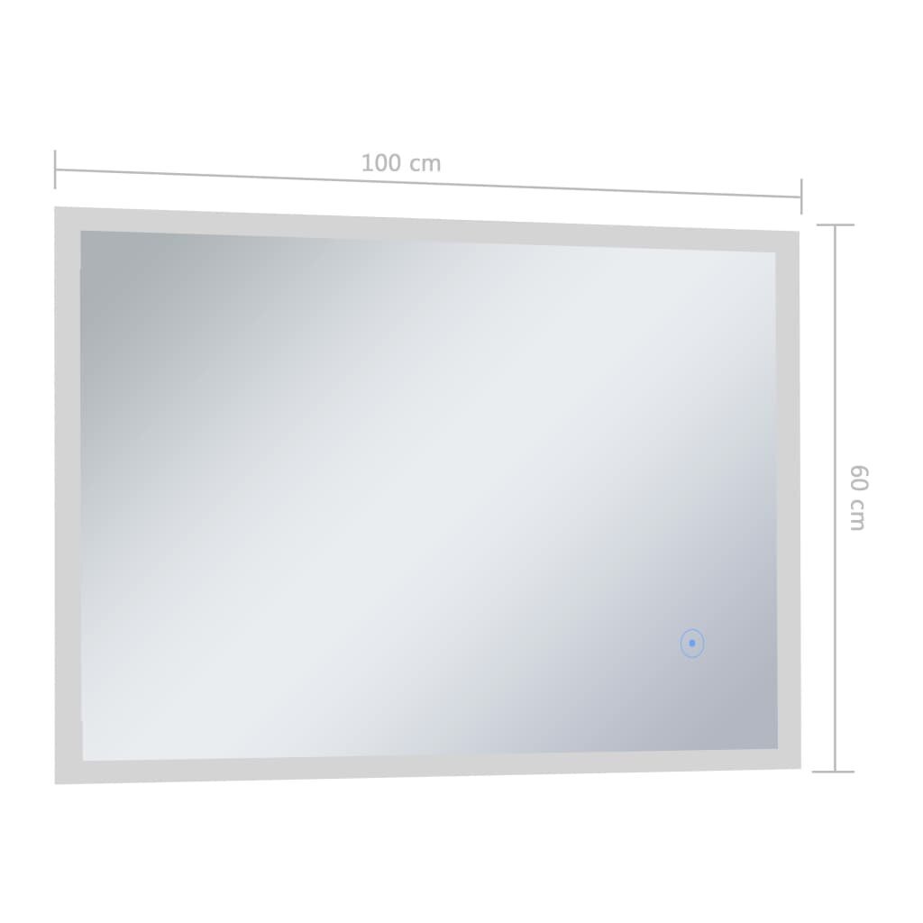 vidaXL Kylpyhuoneen LED-seinäpeili kosketussensorilla 100x60 cm hinta ja tiedot | Peilit | hobbyhall.fi