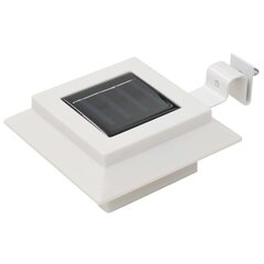 vidaXL Ulkoaurinkokennovalaisin 12 kpl LED neliö 12 cm valkoinen hinta ja tiedot | Puutarha- ja ulkovalot | hobbyhall.fi