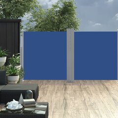 vidaXL Sisäänvedettävä sivumarkiisi 120x600 cm sininen hinta ja tiedot | Aurinkovarjot ja markiisit | hobbyhall.fi