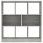 vidaXL Kirjahylly betoninharmaa 97,5x29,5x100 cm lastulevy hinta ja tiedot | Hyllyt | hobbyhall.fi