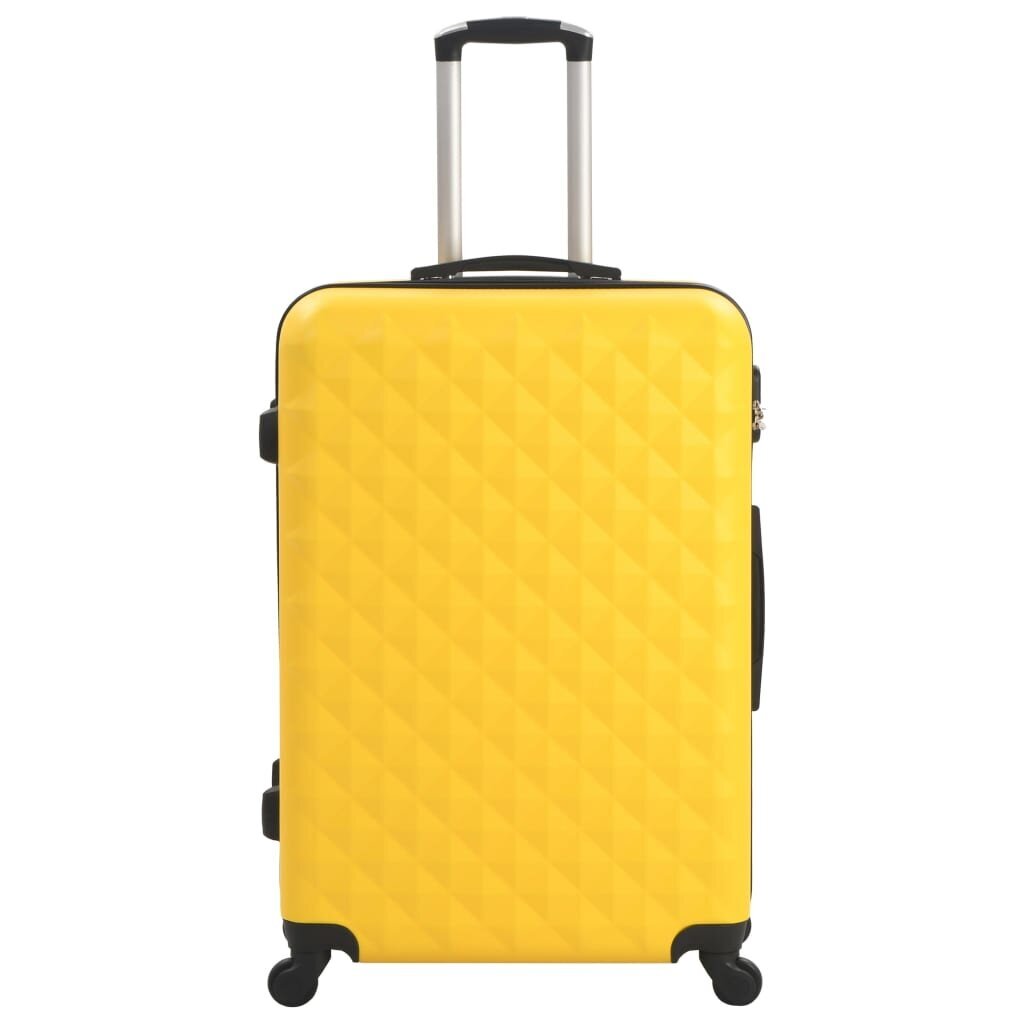 vidaXL Kovapintainen matkalaukkusetti 3 kpl keltainen ABS hinta ja tiedot | Matkalaukut ja -kassit | hobbyhall.fi