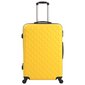 vidaXL Kovapintainen matkalaukkusetti 3 kpl keltainen ABS hinta ja tiedot | Matkalaukut ja -kassit | hobbyhall.fi