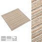 vidaXL Tekstiililaatta 20 kpl 5 m² 50x50 cm raidallinen beige hinta ja tiedot | Isot matot | hobbyhall.fi