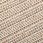 vidaXL Tekstiililaatta 20 kpl 5 m² 50x50 cm raidallinen beige hinta ja tiedot | Isot matot | hobbyhall.fi