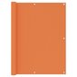 vidaXL Parvekkeen suoja oranssi 120x600 cm Oxford kangas hinta ja tiedot | Aurinkovarjot ja markiisit | hobbyhall.fi