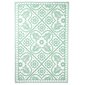 Esschert Design Ulkomatto 182x122 cm laatat vihreä ja valkoinen hinta ja tiedot | Isot matot | hobbyhall.fi