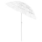 vidaXL Hawaii Rantavarjo valkoinen 180 cm hinta ja tiedot | Aurinkovarjot ja markiisit | hobbyhall.fi