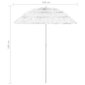 vidaXL Hawaii Rantavarjo valkoinen 180 cm hinta ja tiedot | Aurinkovarjot ja markiisit | hobbyhall.fi