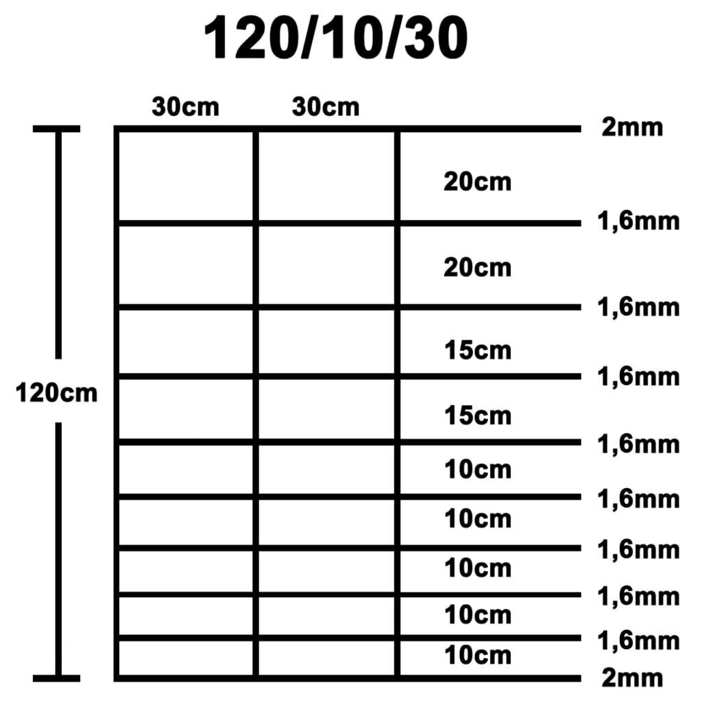 vidaXL Puutarha-aita galvanoitu teräs hopea 50x1,2 m hinta ja tiedot | Aidat ja tarvikkeet | hobbyhall.fi