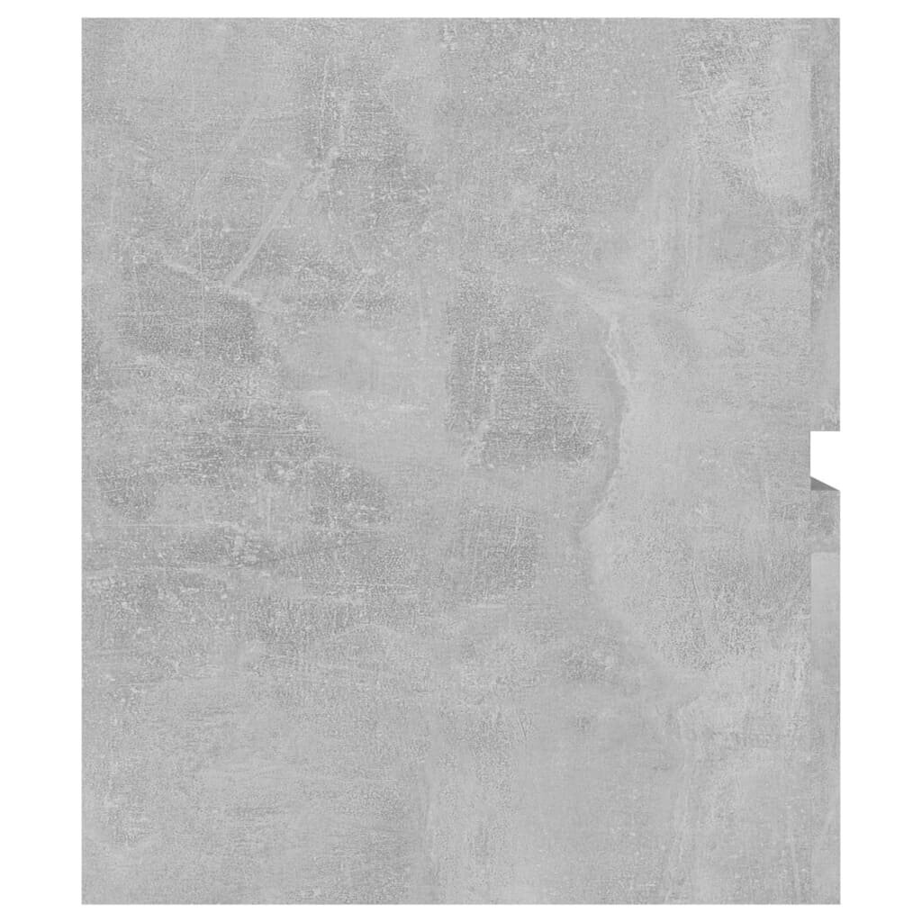 vidaXL Allaskaappi betoninharmaa 80x38,5x45 cm lastulevy hinta ja tiedot | Kylpyhuonekaapit | hobbyhall.fi