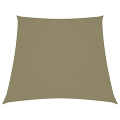 vidaXL Aurinkopurje Oxford-kangas puolisuunnikas 3/5x4 m beige hinta ja tiedot | Aurinkovarjot ja markiisit | hobbyhall.fi