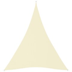 vidaXL Aurinkopurje Oxford-kangas kolmio 5x6x6 m kerma hinta ja tiedot | Aurinkovarjot ja markiisit | hobbyhall.fi