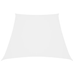 vidaXL Aurinkopurje Oxford-kangas puolisuunnikas 3/4x3 m valkoinen hinta ja tiedot | Aurinkovarjot ja markiisit | hobbyhall.fi
