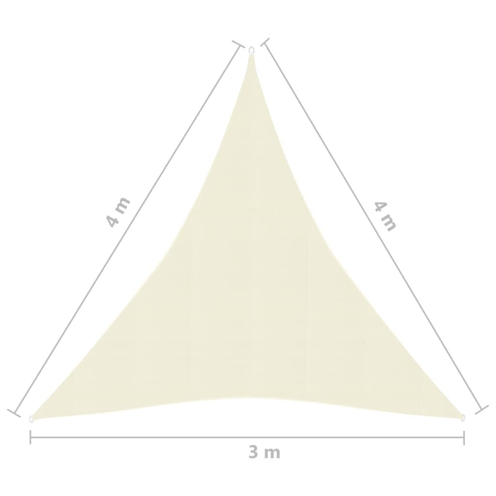 vidaXL Aurinkopurje 160 g/m² 3x4x4 m HDPE hinta ja tiedot | Aurinkovarjot ja markiisit | hobbyhall.fi