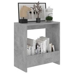 vidaXL Sivupöytä betoninharmaa 50x26x50 cm lastulevy hinta ja tiedot | Sohvapöydät | hobbyhall.fi