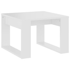 vidaXL Sivupöytä valkoinen 50x50x35 cm lastulevy hinta ja tiedot | Sohvapöydät | hobbyhall.fi