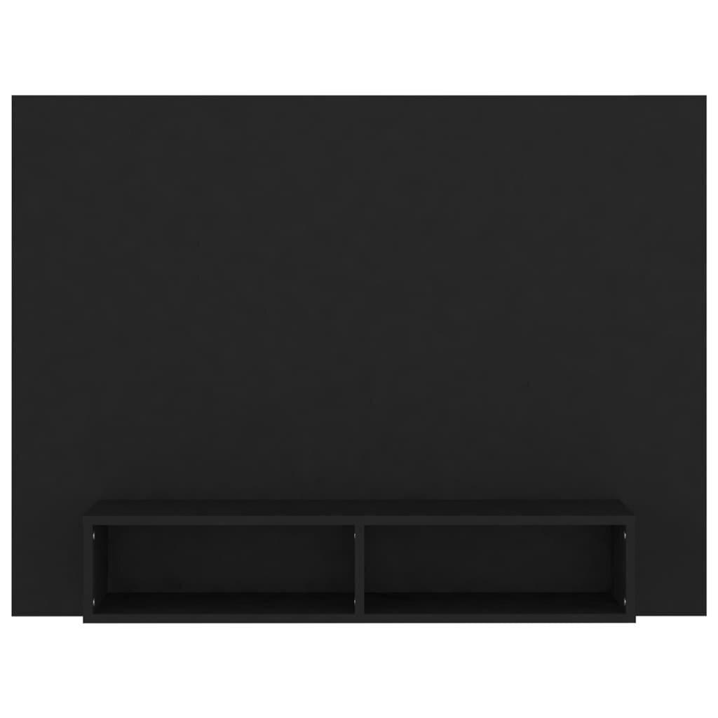 vidaXL TV-taso seinälle musta 120x23,5x90 cm lastulevy hinta ja tiedot | TV-tasot | hobbyhall.fi