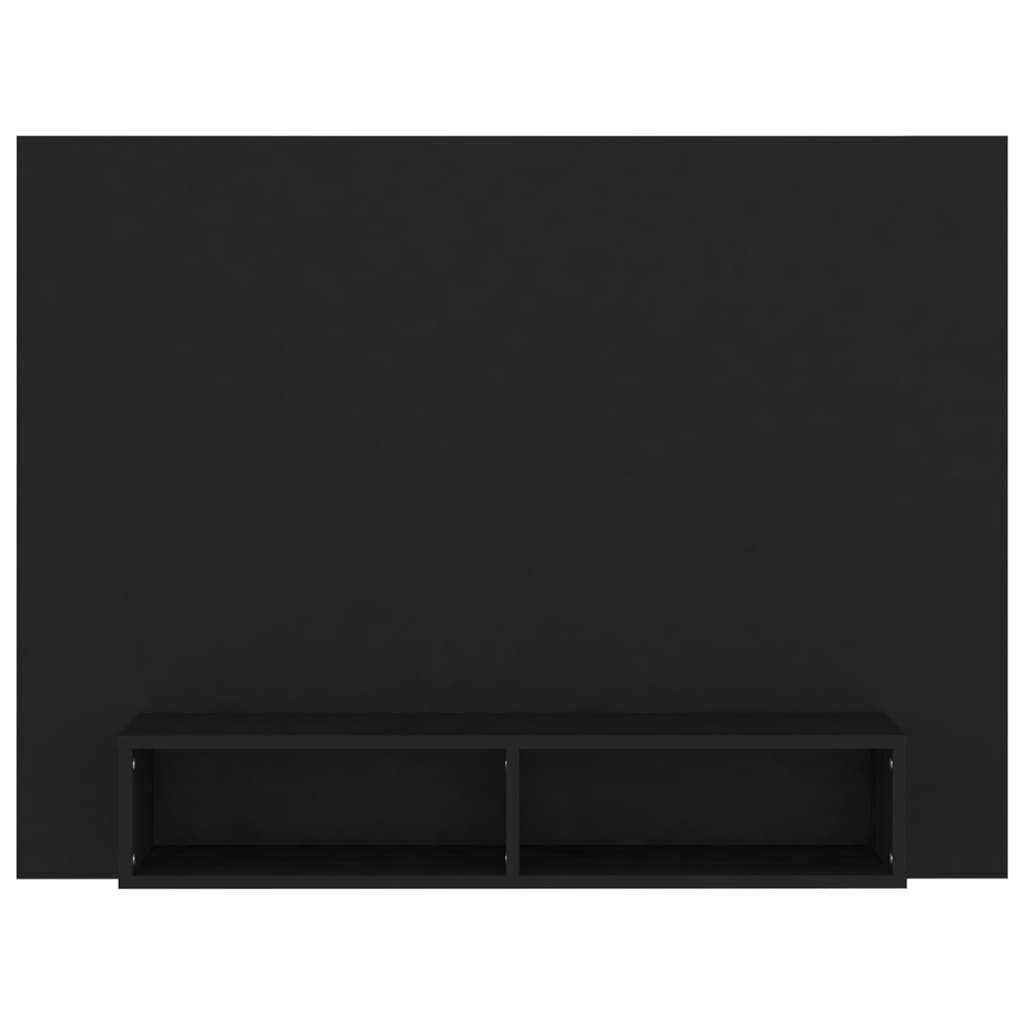 vidaXL TV-taso seinälle musta 120x23,5x90 cm lastulevy hinta ja tiedot | TV-tasot | hobbyhall.fi