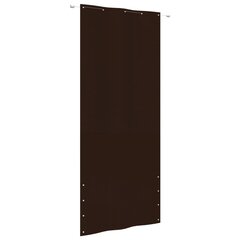 vidaXL Parvekkeen suoja ruskea 100x240 cm Oxford kangas hinta ja tiedot | Aurinkovarjot ja markiisit | hobbyhall.fi