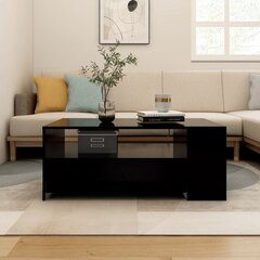 vidaXL Sohvapöytä musta 102x55x42 cm tekninen puu hinta ja tiedot | Sohvapöydät | hobbyhall.fi