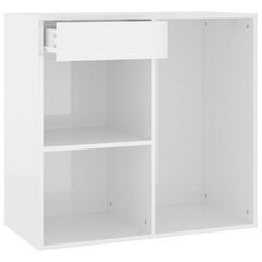 vidaXL Kosmetiikkakaappi valkoinen 80x40x75 cm tekninen puu hinta ja tiedot | Olohuoneen kaapit ja lipastot | hobbyhall.fi