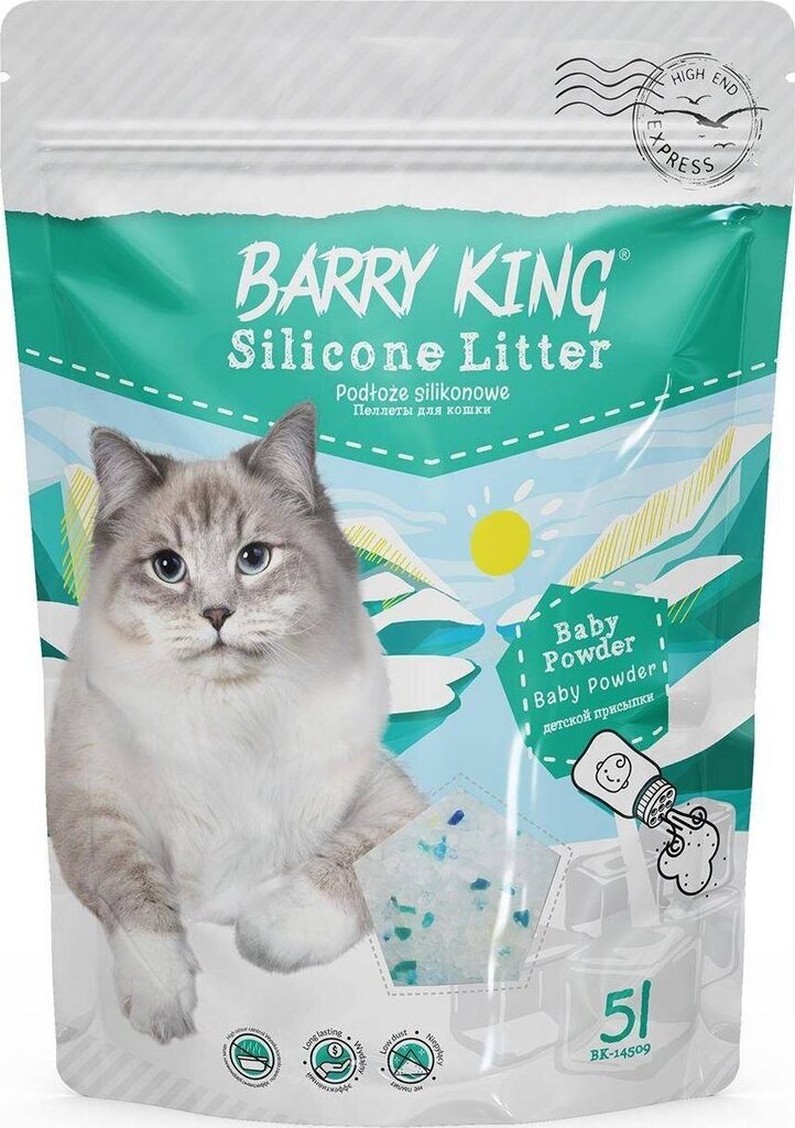 Barry King silikonikissanhiekka powder 5L hinta ja tiedot | Kissanhiekka | hobbyhall.fi