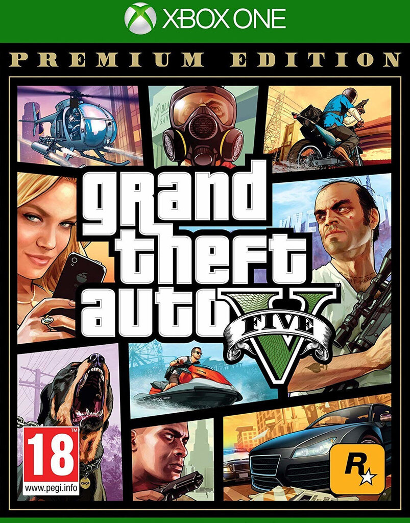 Grand Theft Auto V (GTA 5) Premium Edition Xbox one hinta ja tiedot | Tietokone- ja konsolipelit | hobbyhall.fi