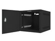 LANBERG 10" WALL-MOUNTED RACK CABINET 4U (280X310, BLACK) hinta ja tiedot | Komponenttien lisätarvikkeet | hobbyhall.fi