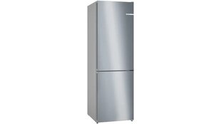 Bosch Serie 4 KGN362IDF jääkaappipakastin Vapaasti seisova 321 l D Ruostumaton teräs hinta ja tiedot | Jääkaapit | hobbyhall.fi