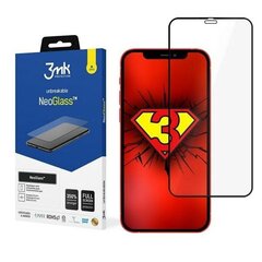 Näytönsuoja 3MK NeoGlass Apple iPhone 12 Pro Max, musta hinta ja tiedot | Näytönsuojakalvot ja -lasit | hobbyhall.fi