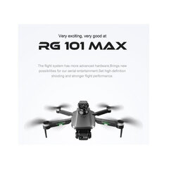 RG101 MAX GPS Drone 6K Action -videokamera Ammattimainen kaksois-HD-kamera, taitettavalla kotelolla, musta hinta ja tiedot | Dronet | hobbyhall.fi