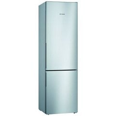 Bosch KGV392LEA -jääkaappipakastin, 343 l, 201 cm, Teräs -look hinta ja tiedot | Jääkaapit | hobbyhall.fi