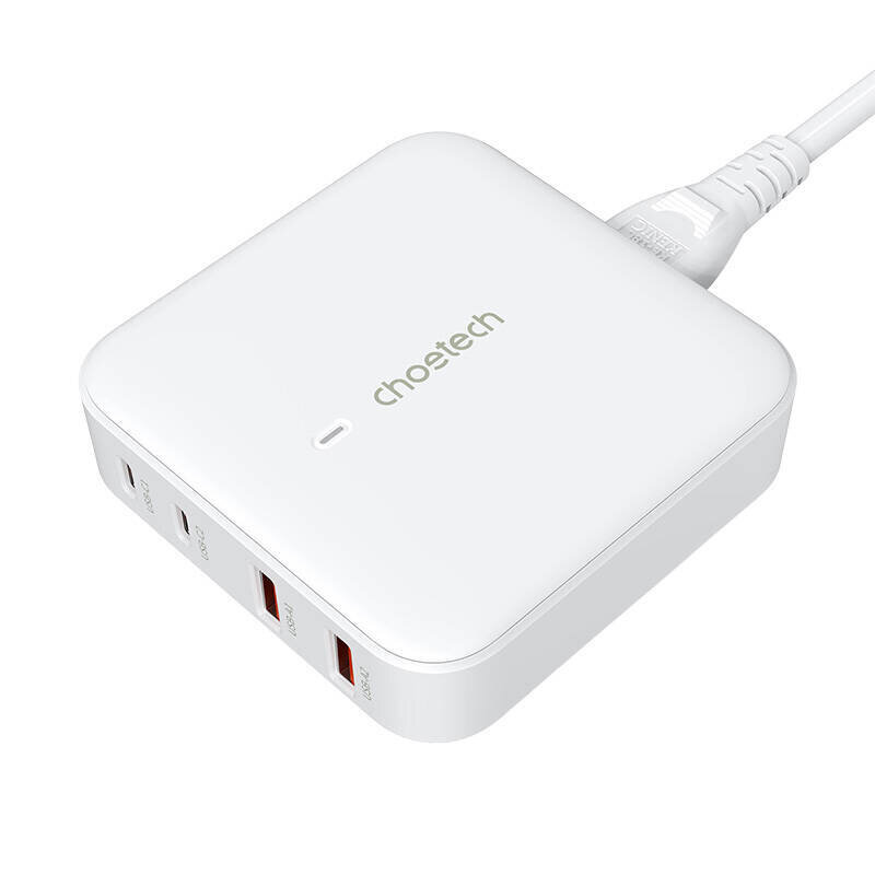 Choetech PD8008 2xUSB-C/2xUSB-A GaN 100W hinta ja tiedot | Adapterit | hobbyhall.fi