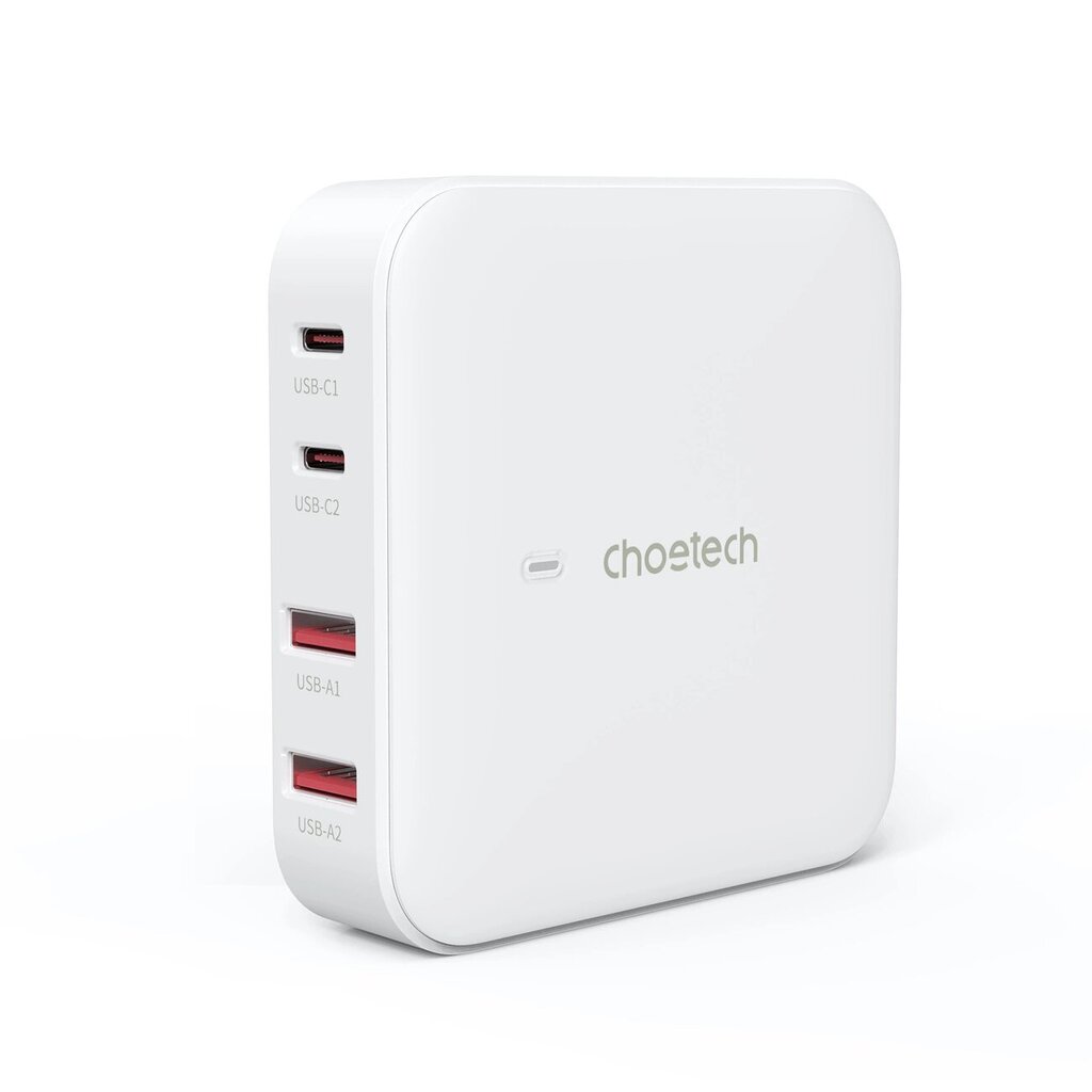 Choetech PD8008 2xUSB-C/2xUSB-A GaN 100W hinta ja tiedot | Adapterit | hobbyhall.fi