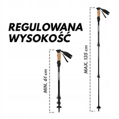 Sauvakävelysauvat Beon Pro Black 61-135 cm hinta ja tiedot | Beon Urheiluvälineet | hobbyhall.fi