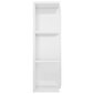 vidaXL Kylpyhuoneen peilikaappi korkeakiilto valkoinen 80x20,5x64 cm hinta ja tiedot | Kylpyhuonekaapit | hobbyhall.fi