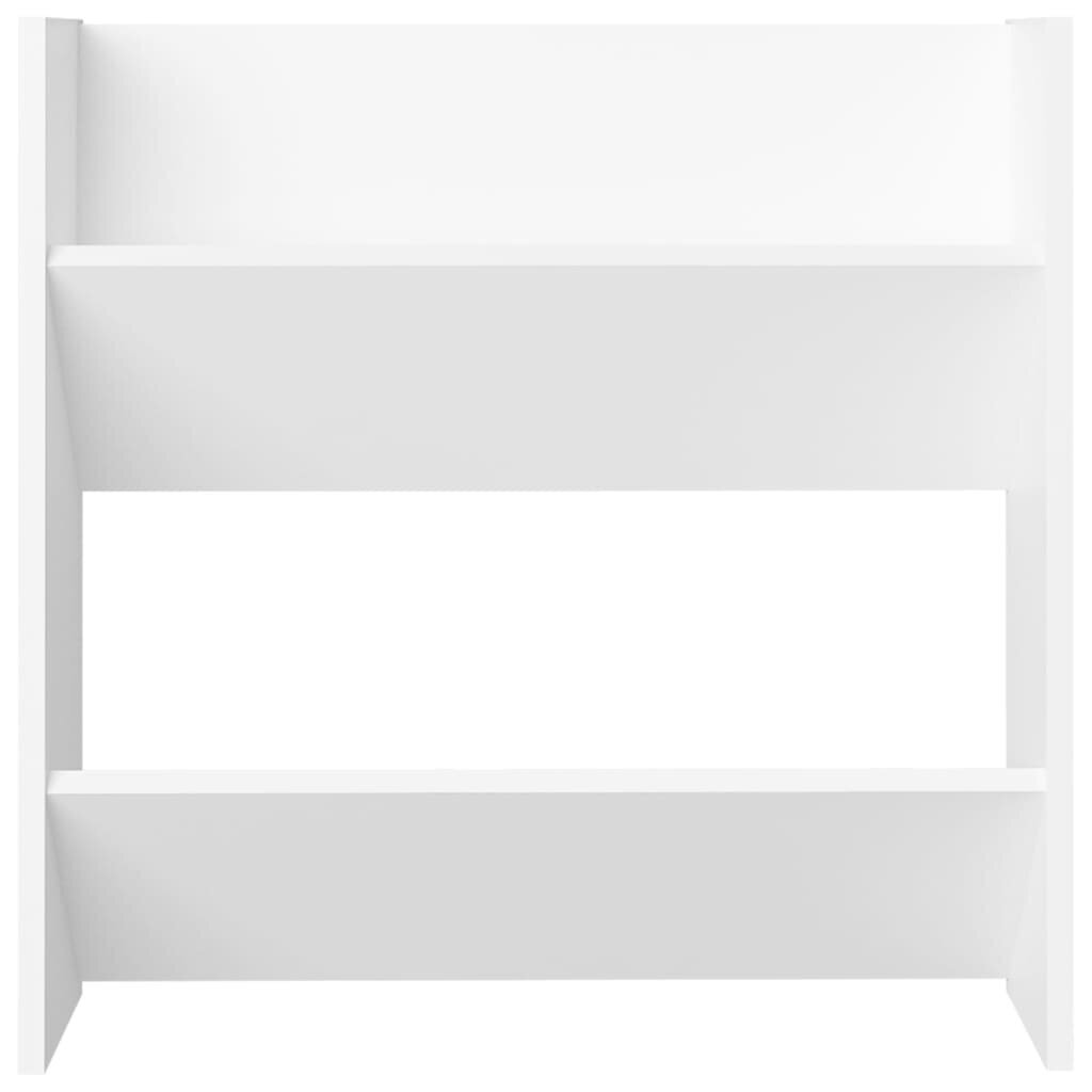 vidaXL Seinäkenkäkaapit 4 kpl valkoinen 60x18x60 cm lastulevy hinta ja tiedot | Kenkäkaapit ja -hyllyt | hobbyhall.fi