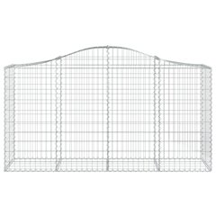 vidaXL Kaarevat kivikorit 7 kpl 200x50x100/120 cm galvanoitu rauta hinta ja tiedot | Aidat ja tarvikkeet | hobbyhall.fi