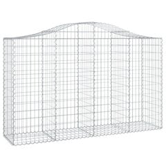 vidaXL Kaarevat kivikorit 6 kpl 200x50x120/140 cm galvanoitu rauta hinta ja tiedot | Aidat ja tarvikkeet | hobbyhall.fi