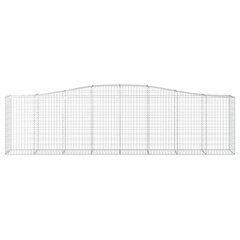 vidaXL Kaarevat kivikorit 6 kpl 400x50x100/120 cm galvanoitu rauta hinta ja tiedot | Aidat ja tarvikkeet | hobbyhall.fi