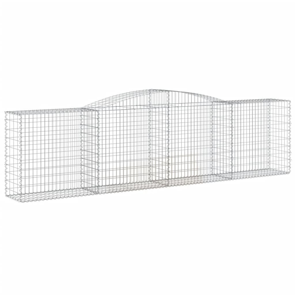 vidaXL Kaarevat kivikorit 10 kpl 400x50x100/120 cm galvanoitu rauta hinta ja tiedot | Aidat ja tarvikkeet | hobbyhall.fi