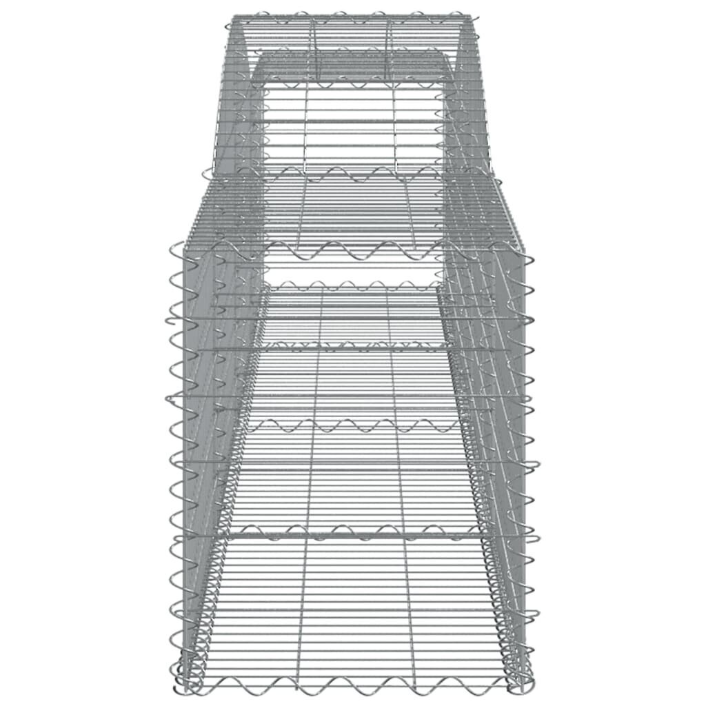 vidaXL Kaarevat kivikorit 20 kpl 400x50x60/80 cm galvanoitu rauta hinta ja tiedot | Aidat ja tarvikkeet | hobbyhall.fi