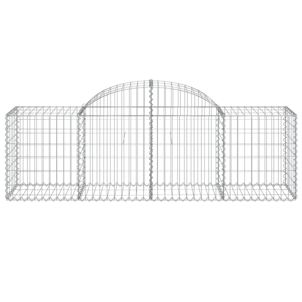 vidaXL Kaarevat kivikorit 6 kpl 200x50x60/80 cm galvanoitu rauta hinta ja tiedot | Aidat ja tarvikkeet | hobbyhall.fi